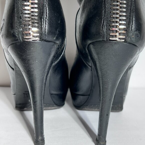 Stuart Weitzman Mizzip Black High Heel Platform Bootie Sz 7.5 - Picture 7 of 13